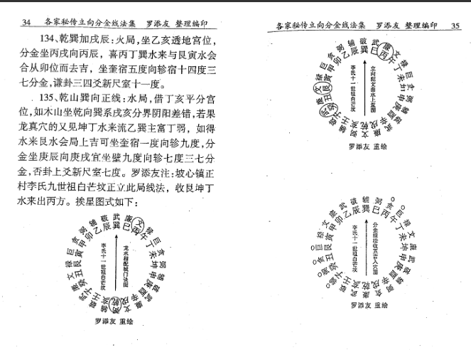 Feng shui kanji: Yang Gong Ancestral secret division of gold of the fetal bone line method (high definition version)
