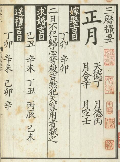 The ancient book “Summary of the Three Calendars” of choosing a day, a volume of Song Dynasty banknotes from the shadow of the ancient pavilion of Mao’s family in Yushan in the late Ming Dynasty