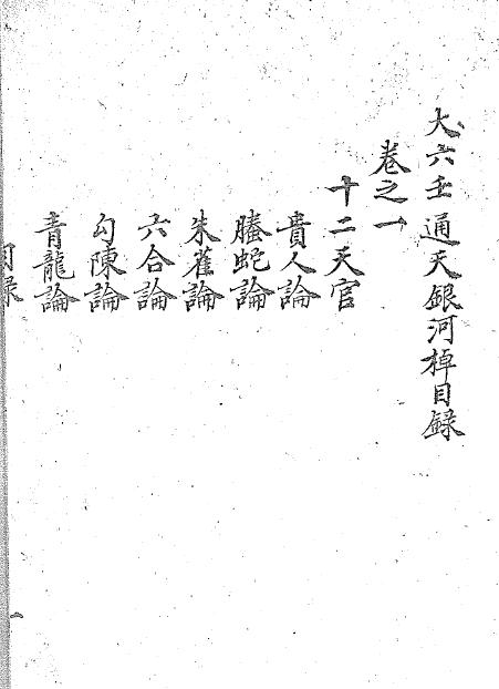 Liuren ancient book “Da Liuren Tongtian Yinhe Ou”
